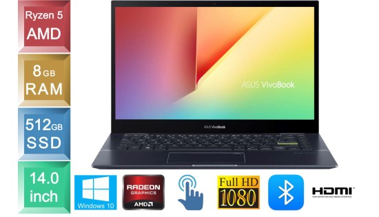 Asus VivoBook Flip 14 TM420 - Ryzen 5 - 8GB RAM - 512GB SSD Asus VivoBook Flip 14 TM420 - Ryzen 5 - 8GB RAM - 512GB SSD