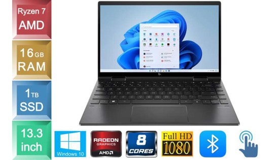 HP Envy x360 13-ay0003nd - Ryzen 7 - 16GB RAM - 1TB SSD - Touch HP Envy x360 13-ay0003nd - Ryzen 7 - 16GB RAM - 1TB SSD - Touch