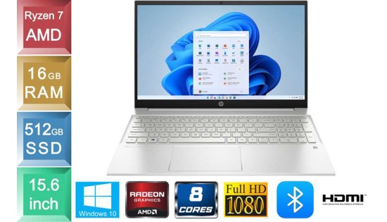 HP Pavilion 15-eh3007nb - Ryzen 7 - 16GB RAM - 512GB SSD HP Pavilion 15-eh3007nb - Ryzen 7 - 16GB RAM - 512GB SSD