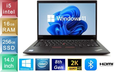 Lenovo ThinkPad T480s - i5 - 16GB RAM - 256GB SSD