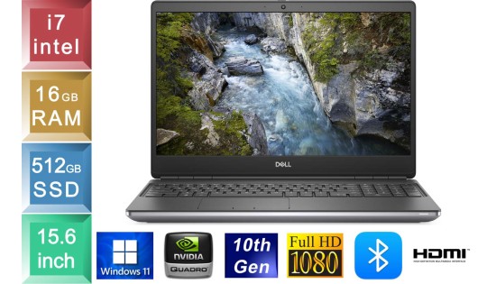 Dell Precision 7550 - i7 - 16GB RAM - 512GB SSD