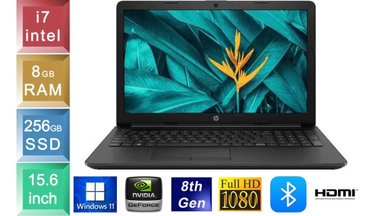 HP Notebook 15-da1013no - i7 - 8GB RAM - 256GB SSD