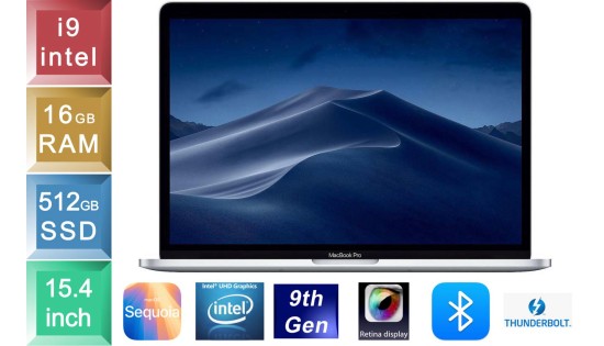 Apple MacBook Pro 15 - i9 - 16GB RAM - 512GB SSD