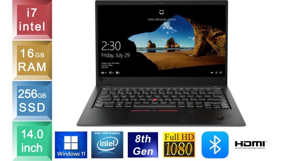 Lenovo ThinkPad X1 Carbon - i7 - 16GB RAM - 256GB SSD
