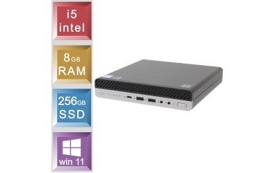 HP EliteDesk 800 G4 DM 65W - i5 - 8GB RAM - 256GB SSD