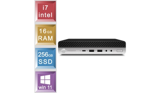 HP ProDesk 600 G4 DM - i7 - 16GB RAM - 256GB SSD