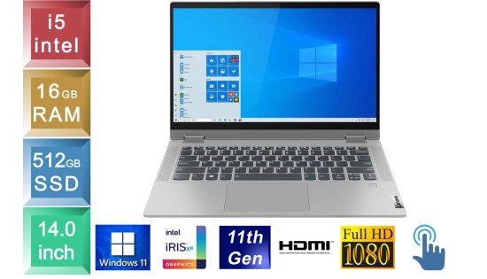Lenovo IdeaPad Flex 5 14ITL05 - i5 - 16GB RAM - 512GB RAM - Touch