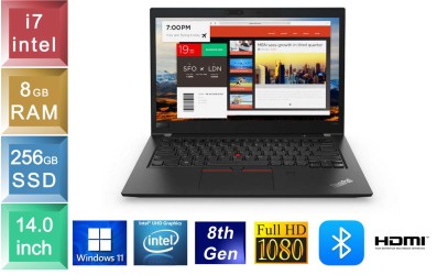 Lenovo ThinkPad T480s - i7 - 8GB RAM - 256GB SSD