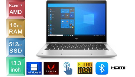 HP ProBook x360 435 G7 - Ryzen 7 - 16GB RAM - 512GB SSD - Touch