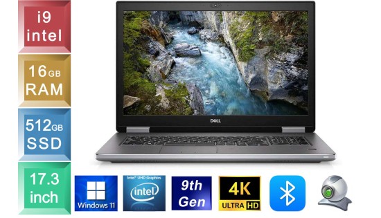 Dell Precision 7740 - i9 - 16GB RAM - 512GB SSD