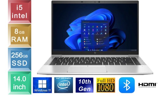 HP Elitebook 840 G7 - i5 - 8GB RAM - 256GB SSD
