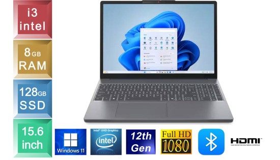 Lenovo IdeaPad 3 15IAU7 - i3 - 8GB RAM - 128GB SSD
