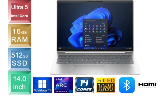 HP EliteBook 6 G1i - Ultra 5 -16Gb RAM - 512GB SSD