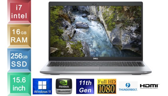 Dell Precision 3560 - i7 - 16GB RAM - 256GB SSD