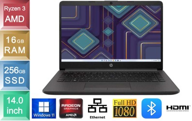 HP 245 G9 - Ryzen 3 - 16GB RAM - 256GB SSD