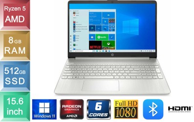 HP Laptop 15-ef2127wm - Ryzen 5 - 8GB RAM - 512GB SSD