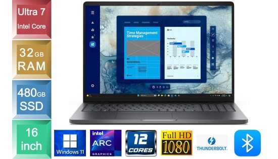 Dell Pro 16 PC16250 - Ultra 7 - 32GB RAM - 512GB SSD